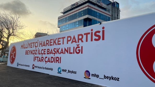 MHP Beykoz’un iftar çadırına yoğun ilgi