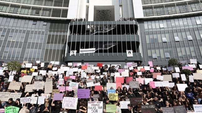 Ayşenur Halil’in öldürülmesi Beykoz’da okulunda protesto edildi