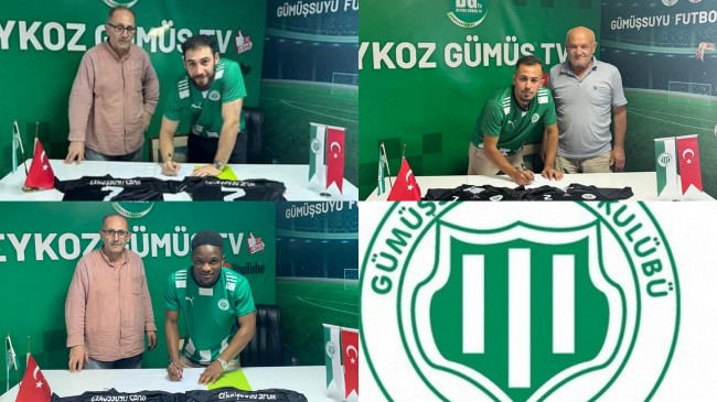 GÜMÜŞSUYUSPOR’DA 3 İMZA DAHA VAR!