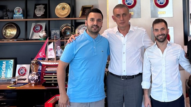 FURKAN ÇELİKER TFF BAŞKANI HACIOSMANOĞLU’NU ZİYARET ETTİ