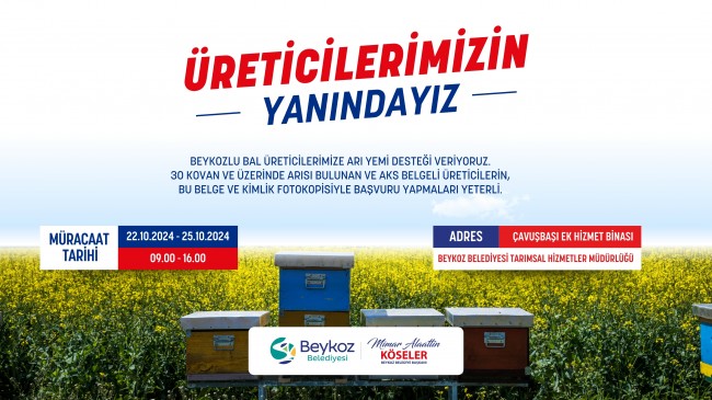 Beykoz Belediyesi’nden Arıcılığa Destek  